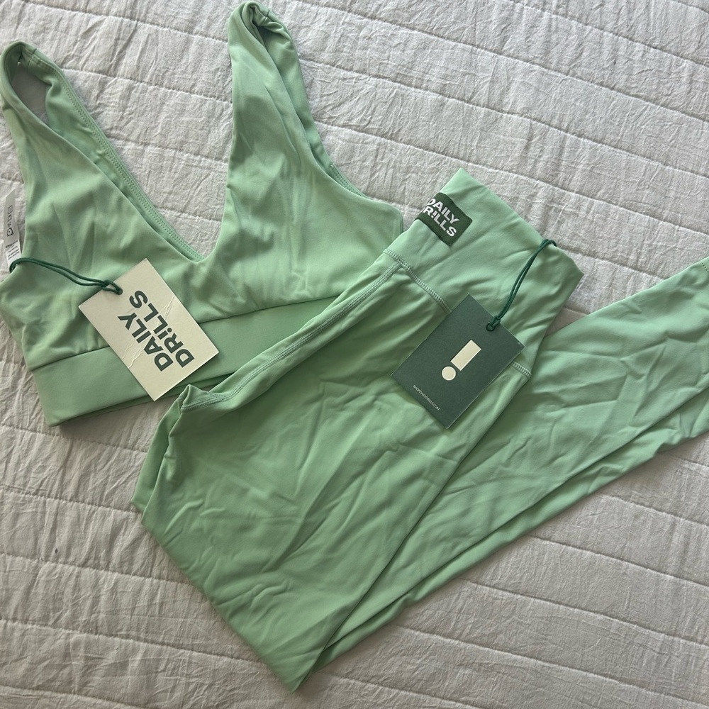 Daily Drills Women's Mint Green Pajama Set